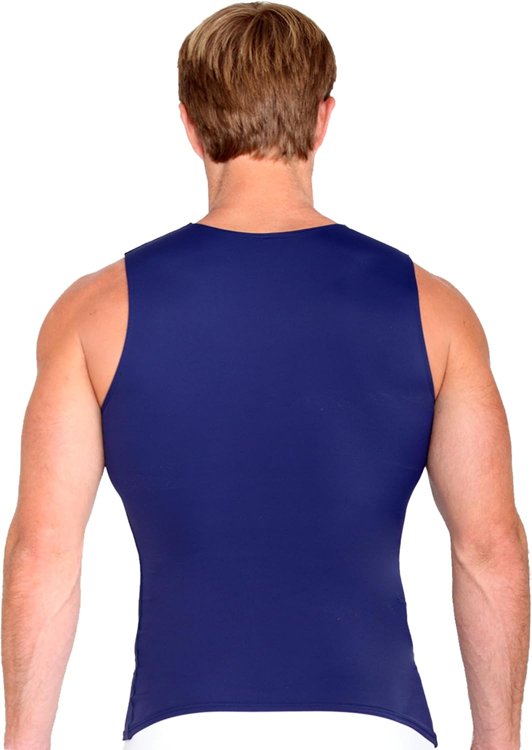 Insta Slim Compression Sleeveless V-Neck Tank VS00N1 Navy / 3XL