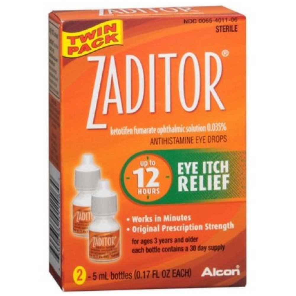 Zaditor Antihistamine Eye Drops Twin Pack 0.34 oz (Pack of 2)