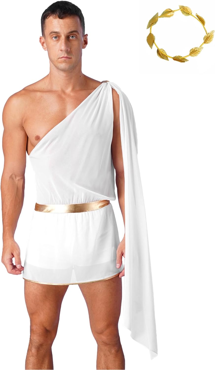 Loin Cloth Mens Aazon.co: YiZYiF En's One-Shoulder Harness R. Toga Party Costue Maid Outfit For Men