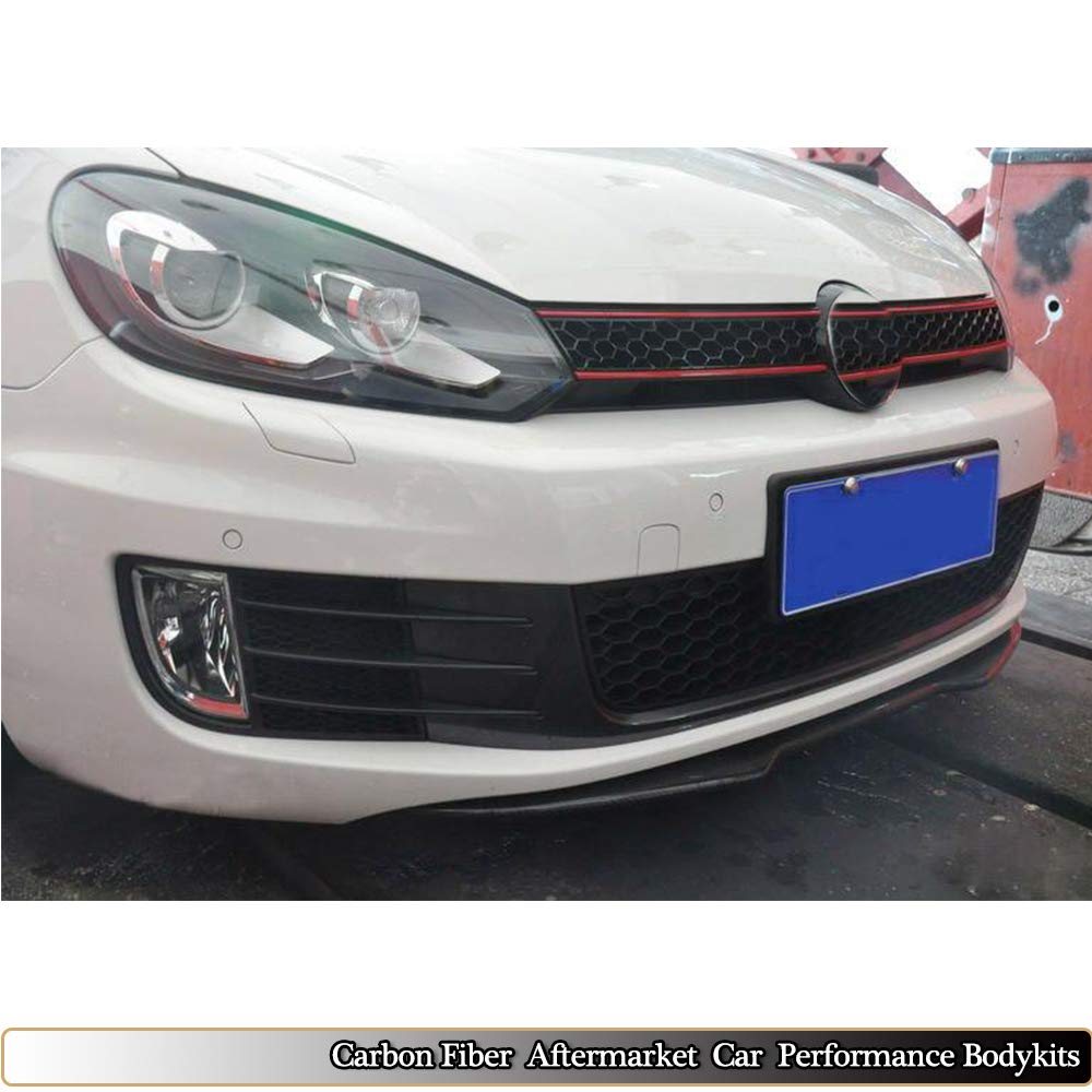 Buy MCARCAR KIT Front Bumper Lip fits Volkswagen VW Golf MK6 GTI 20102013 Addon Tuning Carbon