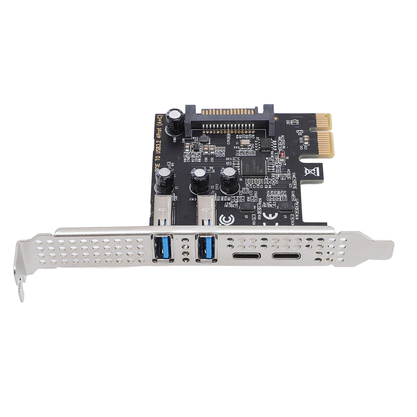 Generic PCIe to USB and Type C Expansion Card, Improve Work Efficiency PCIe Expansion Card for Desktop PC