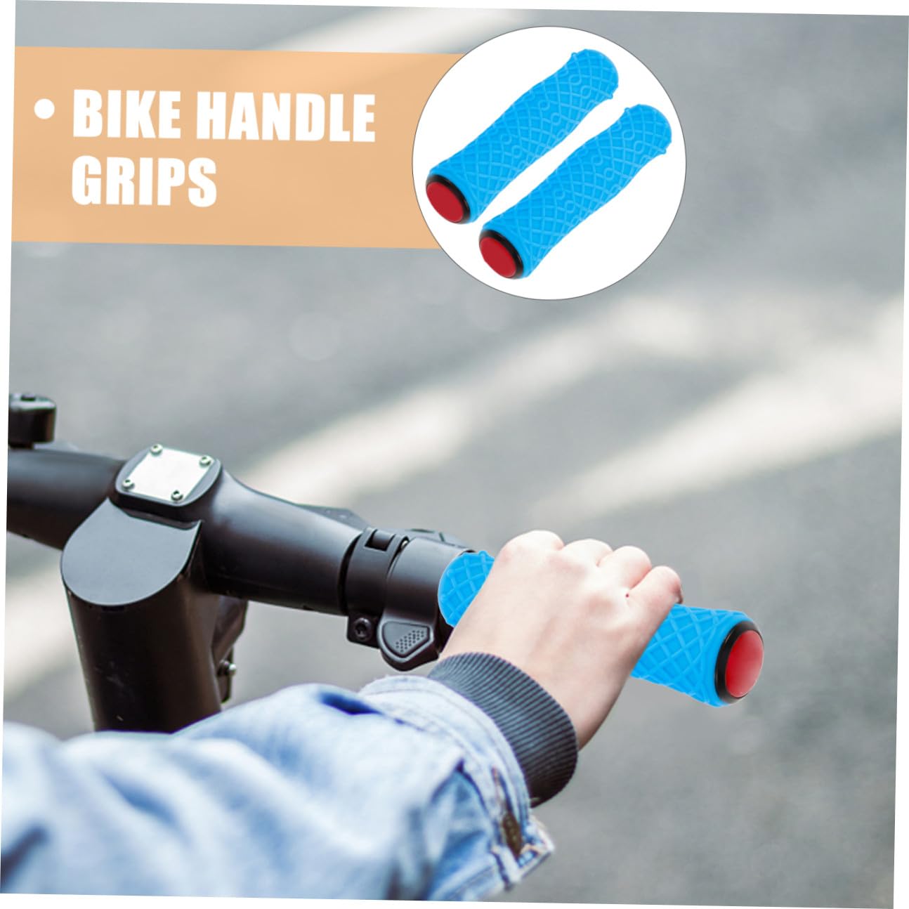 BESPORTBLE 2 Pièces Poignées D'Extrémité De Guidon Vélos pour Enfants Poignées De Vélo VTT Poignées De Vélo De Remplacement Poignées De Guidon Ruban De De Vélo