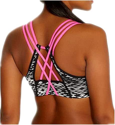 EVALESS Women's Active Strappy Wirefree Yoga Sports Bra Support Running