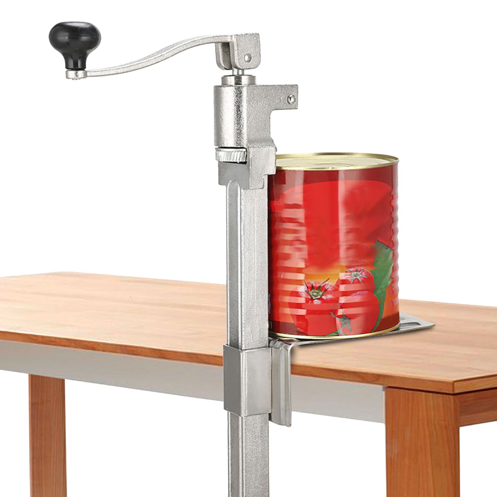 Abrelatas Manual de Mesa para Trabajo Pesado, Abrelatas Comercial con Base de Acero Chapado para Restaurante, Comida, Cocina Industrial, Bar de Hotel