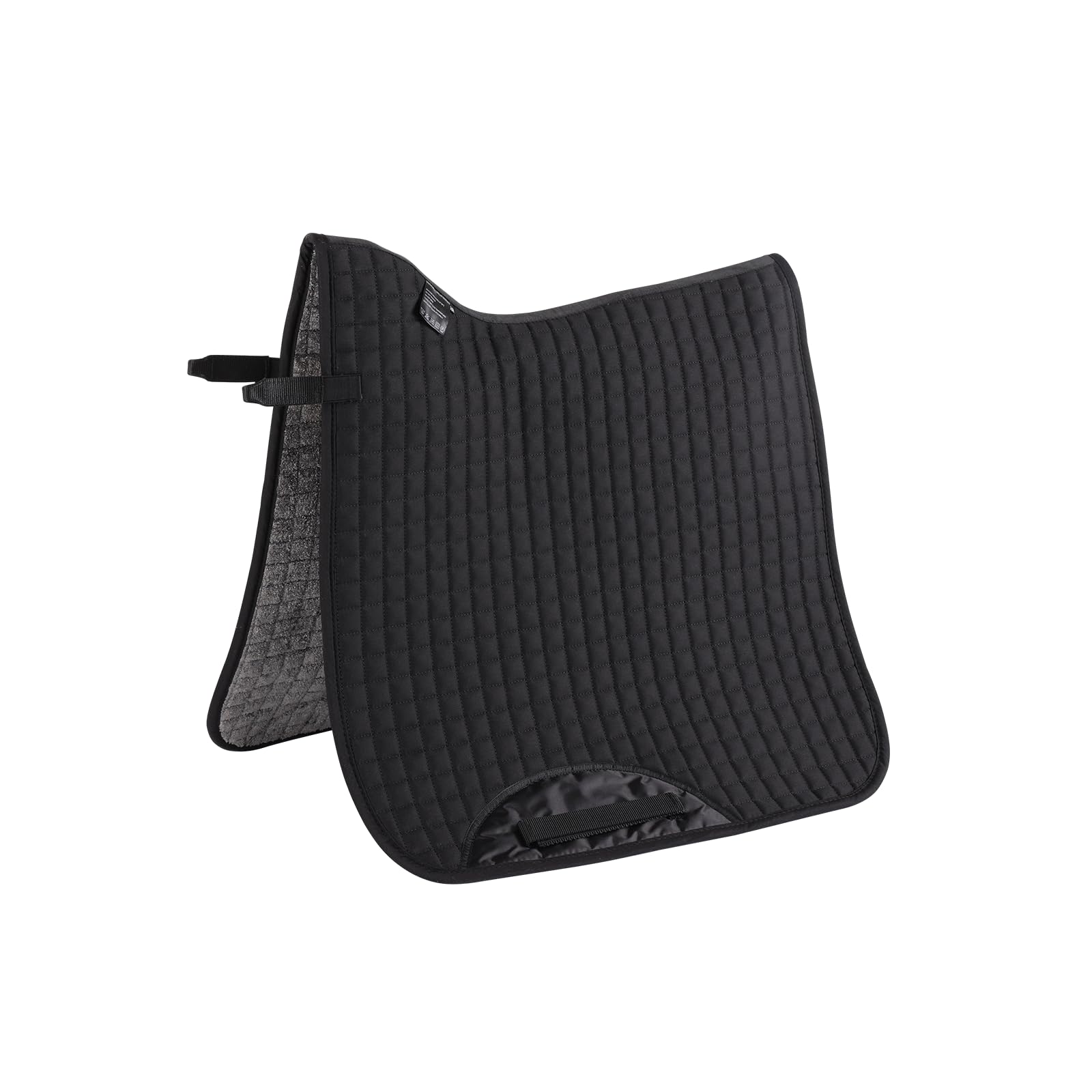 Merauno ® Dressage English Saddle Pad for Horses, Cotton Square Saddle Cloth, Universal, Durable Premium Quality Classic Breathable Easy to Clean Black