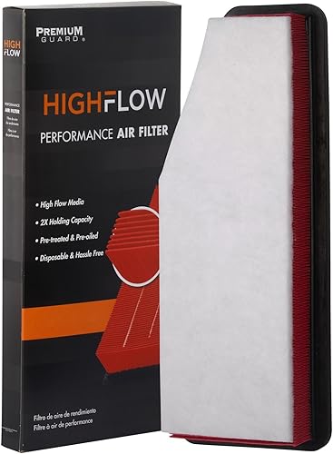 HIGHFLOW PA99487X, filtro de aire desechable para motor de alto rendimiento y preaceitado Compatible con Jeep Cherokee 2022-21