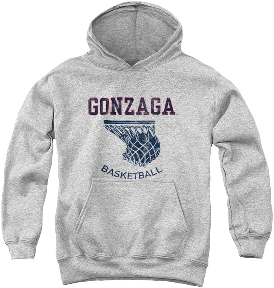 Gonzaga University Official Basketball Hoop Youth Kids Boy/Girls Pull-Over Hoodie Sweatshirt