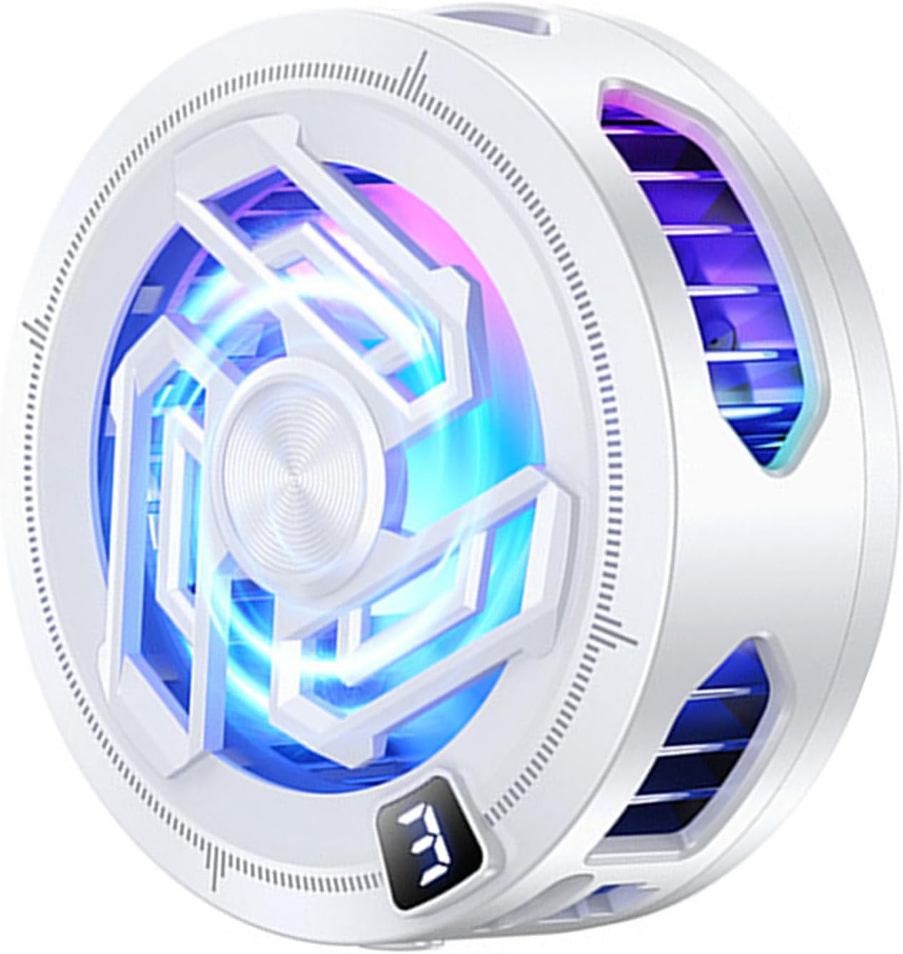 Compact Phone Cooling Accessory with USB Power Port, White