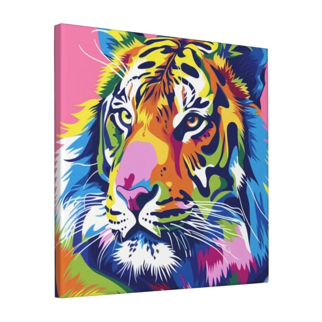 油絵　虎 虎の油絵原画F30号 絵画 mimoza 通販 13154101｜Creema(クリーマ)