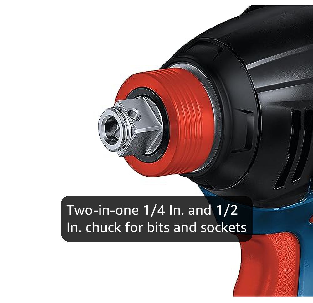 Bosch GDX18V-1860CN 18V Connected-Ready Two-In-One 1/4 In. and 1/2