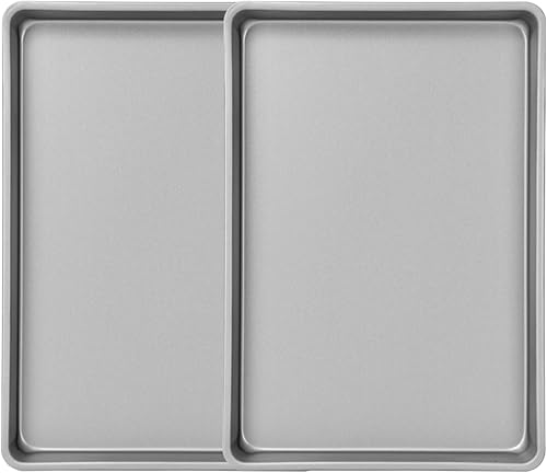 OvenStuff HG269-AZ - Juego de dos moldes antiadherentes para tartas, color gris