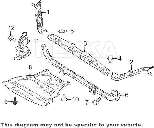 Miniatura 7 de Rexka 40 unids Splash Shield Under Cover Mud Guard Wheelhouse Liner Bumper Cover Push Type Retainer Clip para Nissan 01553-09241 240SX Maxima Subaru