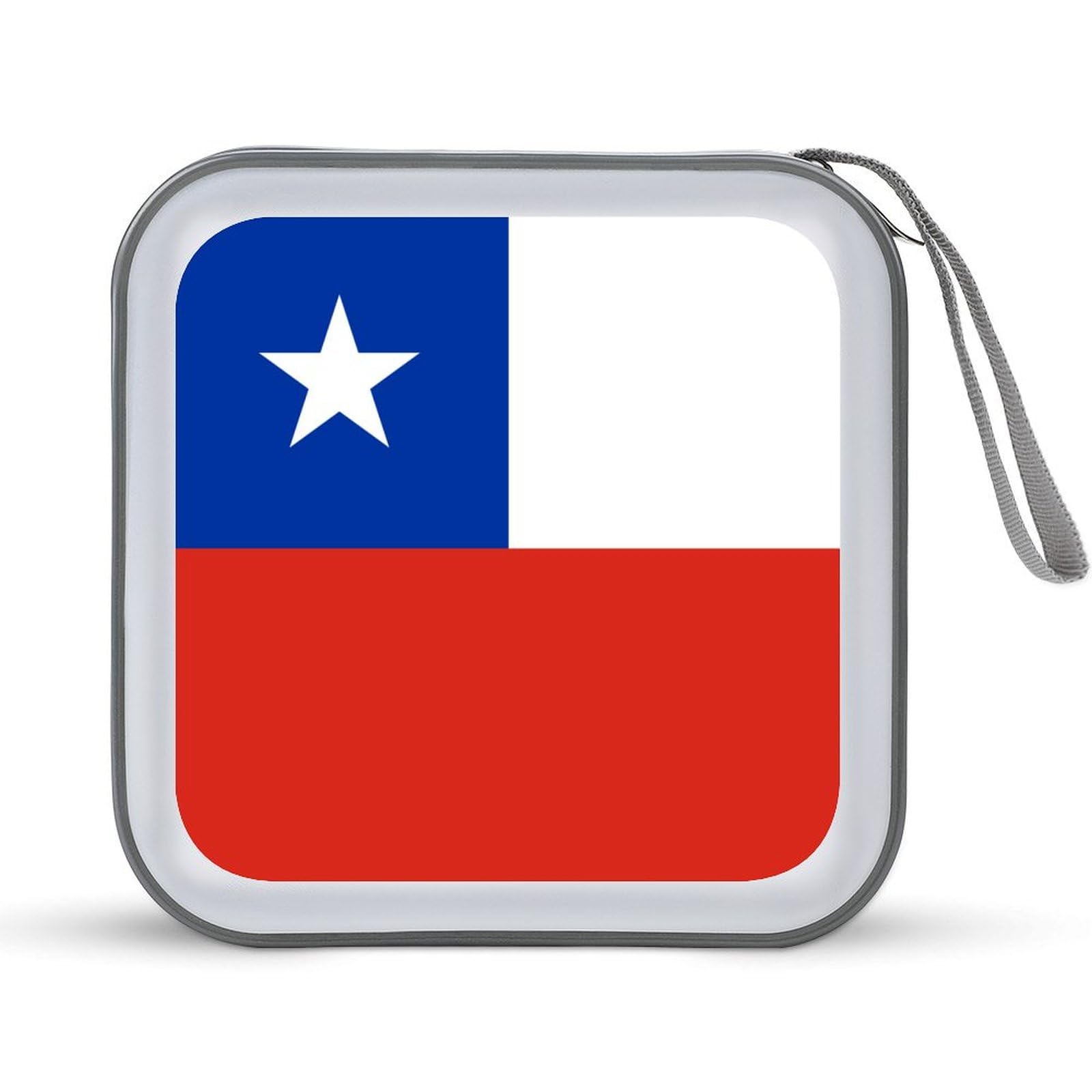 Chile Flag CD Case DVD Storage Case Portable
