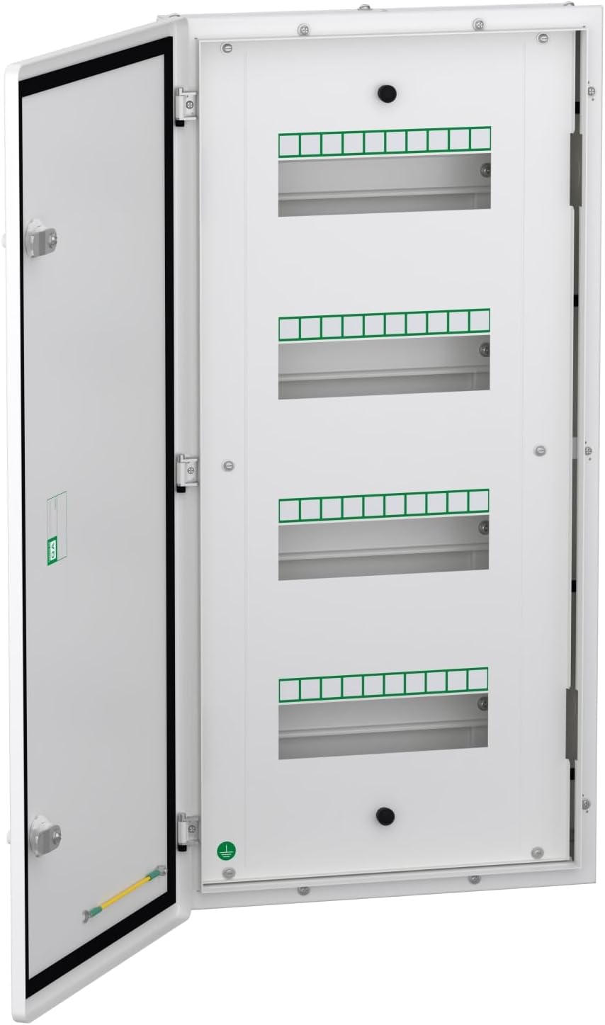 Acti9 Flexi Tier Distribution Board (A9HFD440) | 4 Tier, 40 Module DB with Reversible Double Metal Door | Type Tested IEC 61439-3 | Premium Finish, Secure Locking & Easy Wiring
