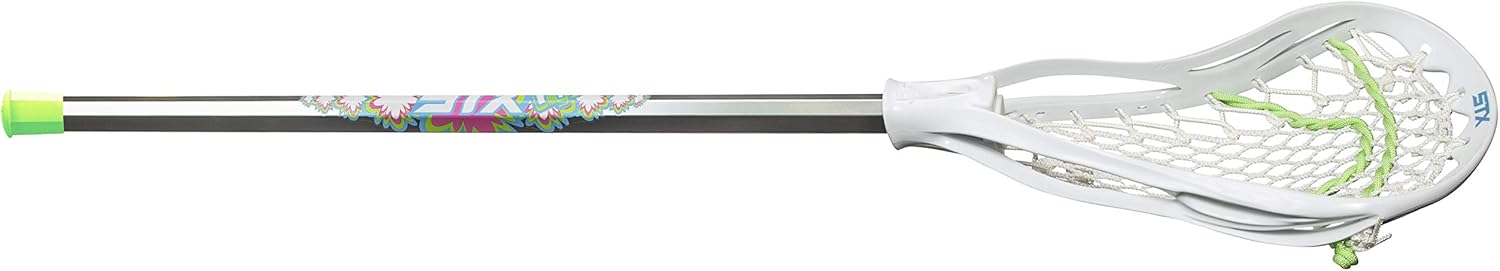 STX Lacrosse Youth Girls Lilly Complete Stick with Crux Mesh Pocket, White : Sports & Outdoors