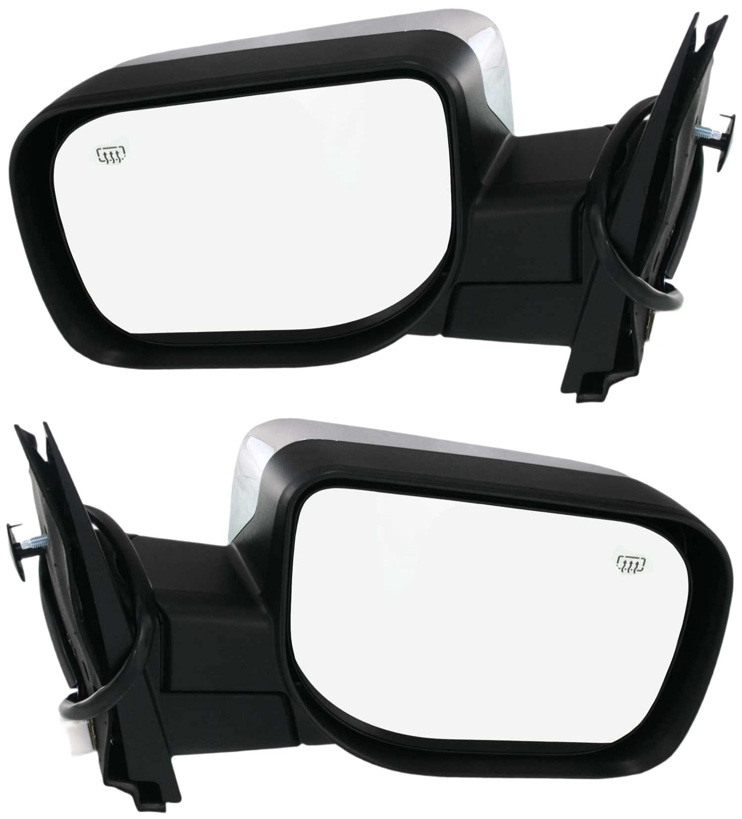 Garage-Pro Power Heated Towing Mirrors For Nissan Titan 2004-2005 – Chrome, Driver & Passenger Set