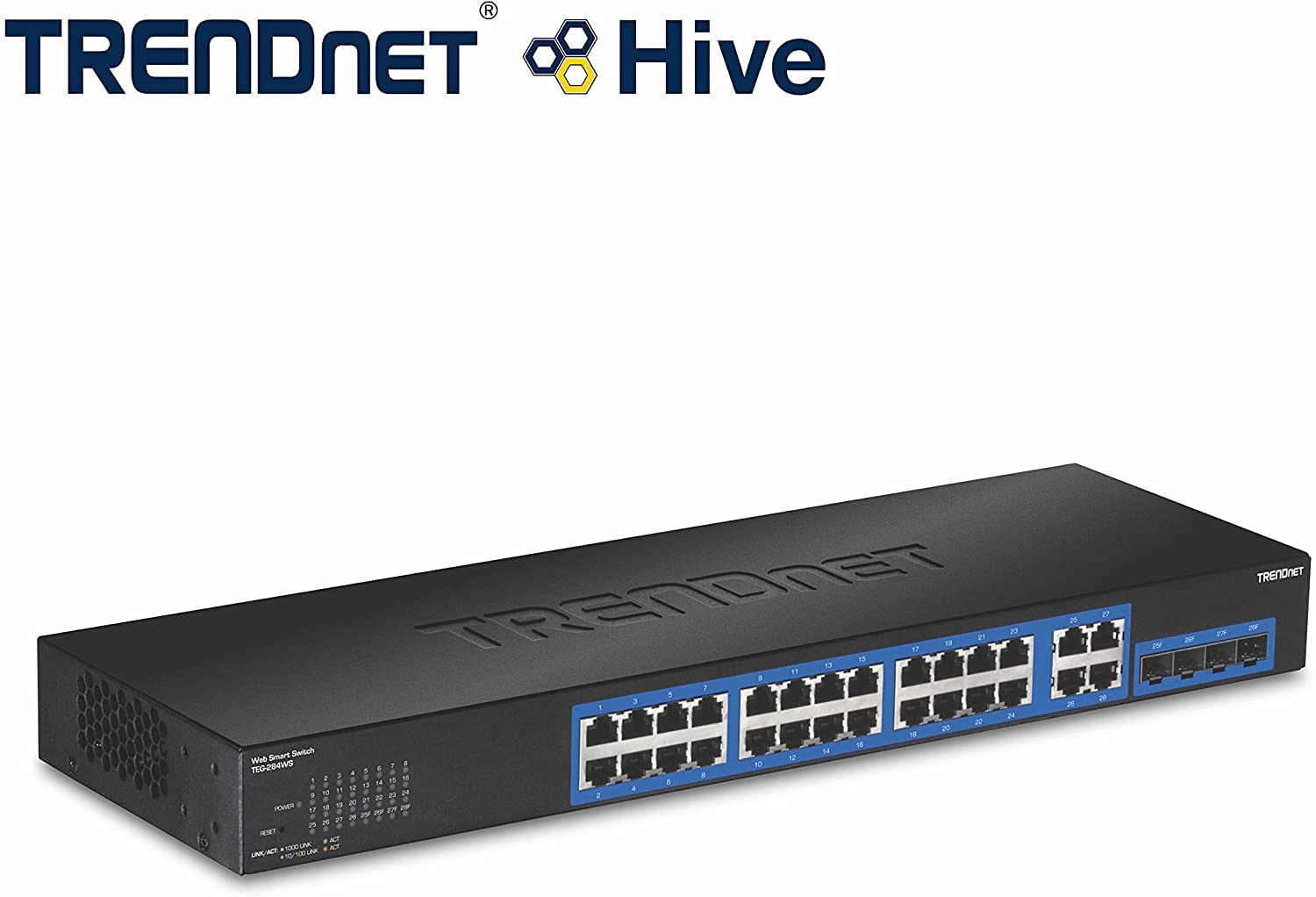 TRENDnet 28 Port Gigabit Web Smart Switch Noir