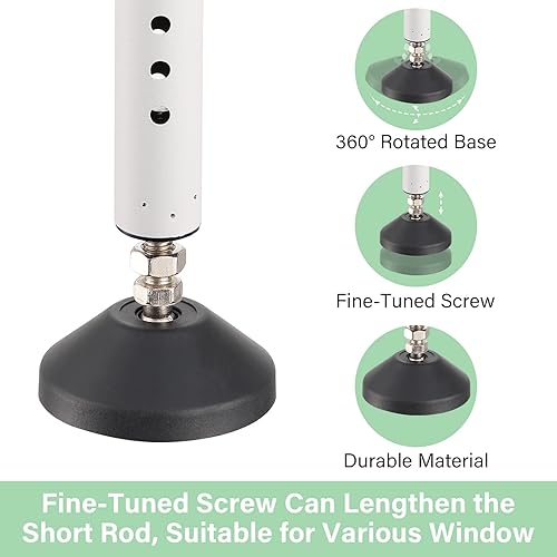 Miniatura 5 de YeYeBest Barra de seguridad para puerta corredera y cerradura de puertaventana, paquete de 2 barras de seguridad para el hogar, 28-45 pulgadas,