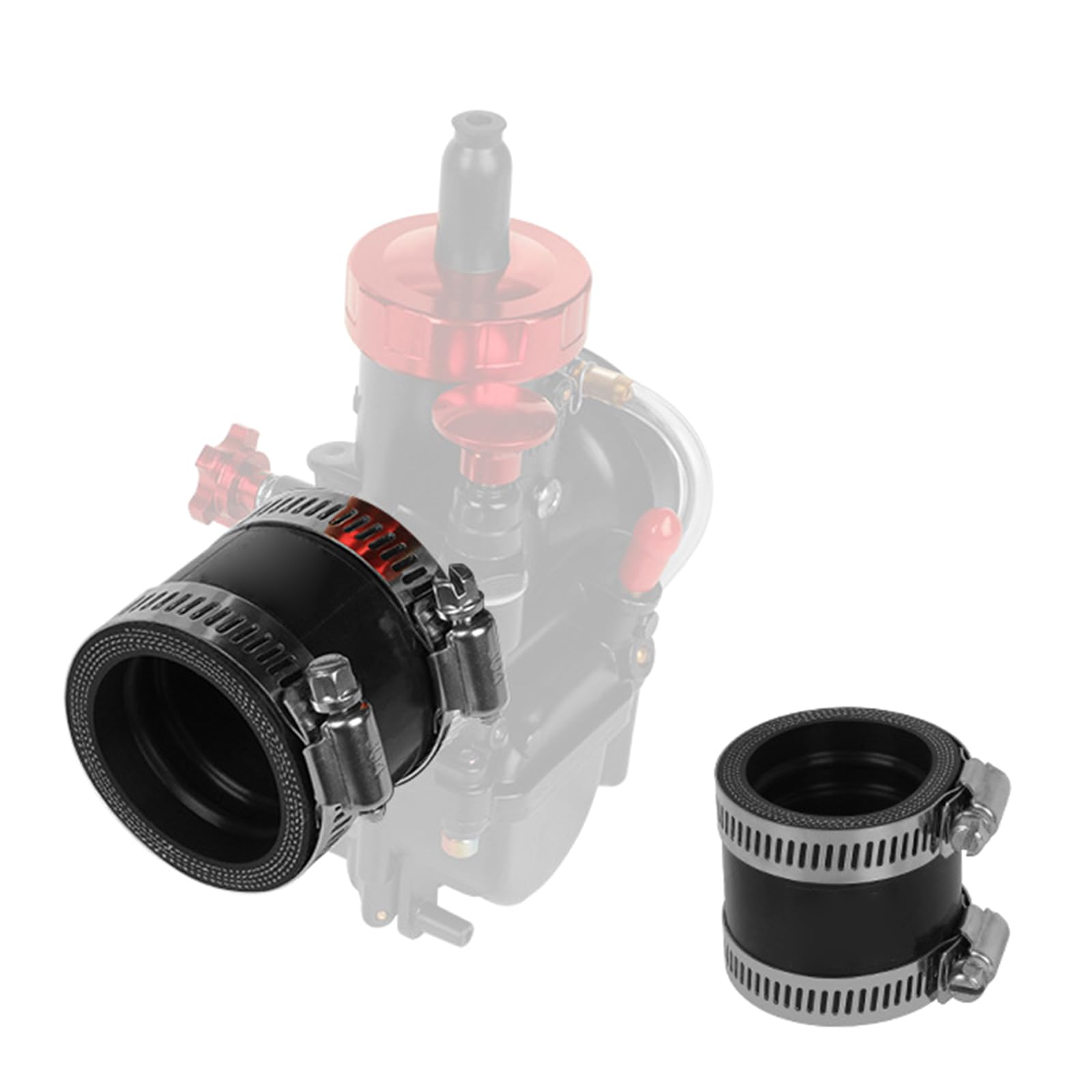 Adaptador de goma para carburador de motocicleta de 38 mm, accesorio de carburador de entrada para tubo de admisión de goma