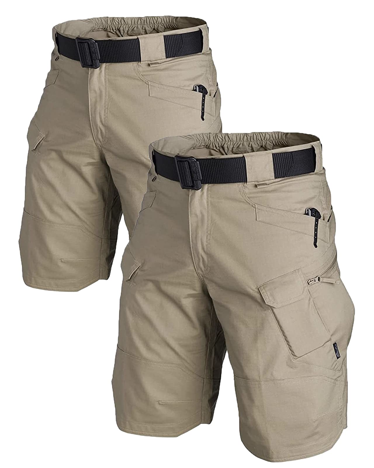 AUTIWITUA Waterproof Tactical Men's Shorts, Outdoor, Lightweight, Quick-Dry, Breathable, Hiking, Fishing, Cargo Shorts, L