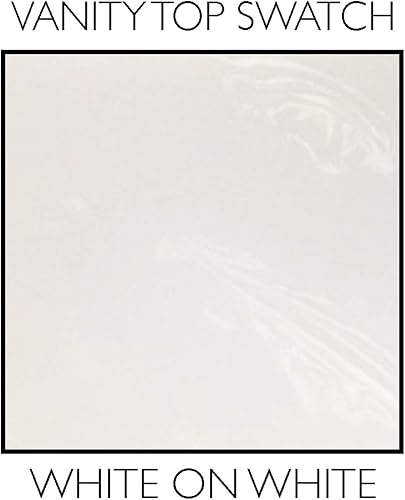 Miniatura 216 de Top de tocador de mármol cultivado de 19 pulgadas con protector contra salpicaduras, embalaje mejorado, remolino de marfil - Design House, 586263