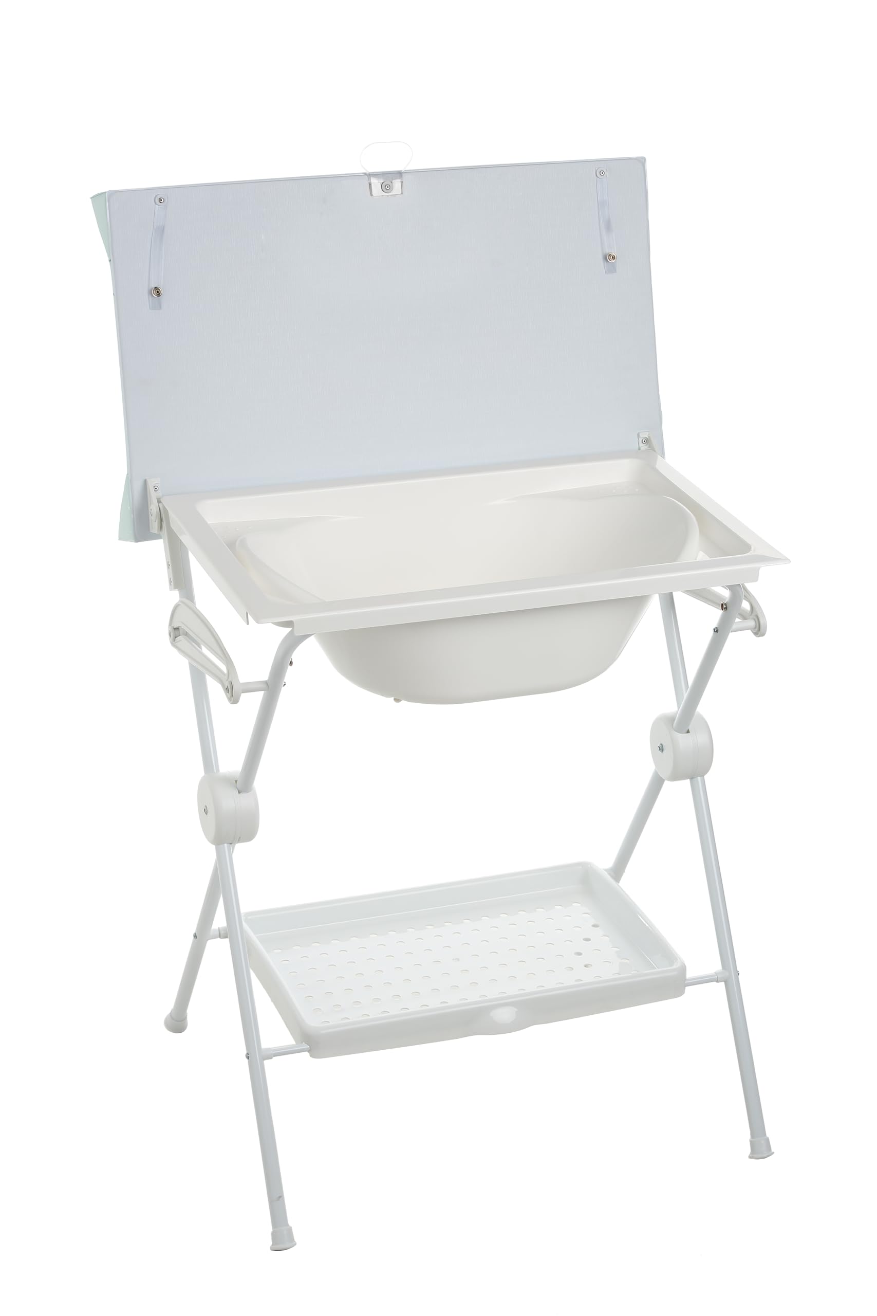 PLASTIMYR LEA | Bañera Cambiador Bebé Plegable (Búho Menta 85x63x96cm)