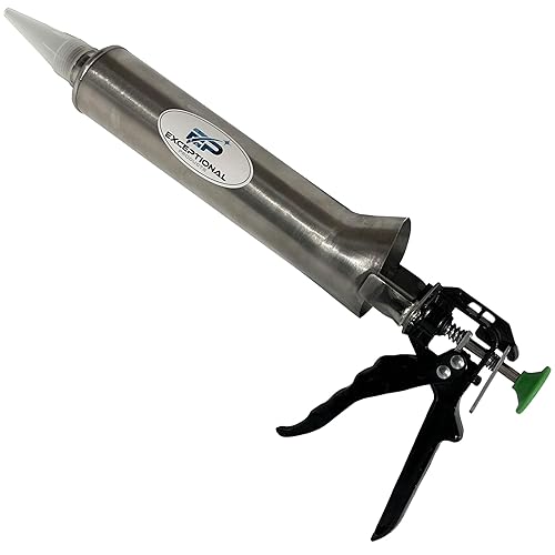 Miniatura 7 de EP47 - Dispensador de lechada de mortero grande de 26 onzas de capacidad, 12:1, uso para ladrillo, piedra, mortero de cemento o lechada, incluye (2)