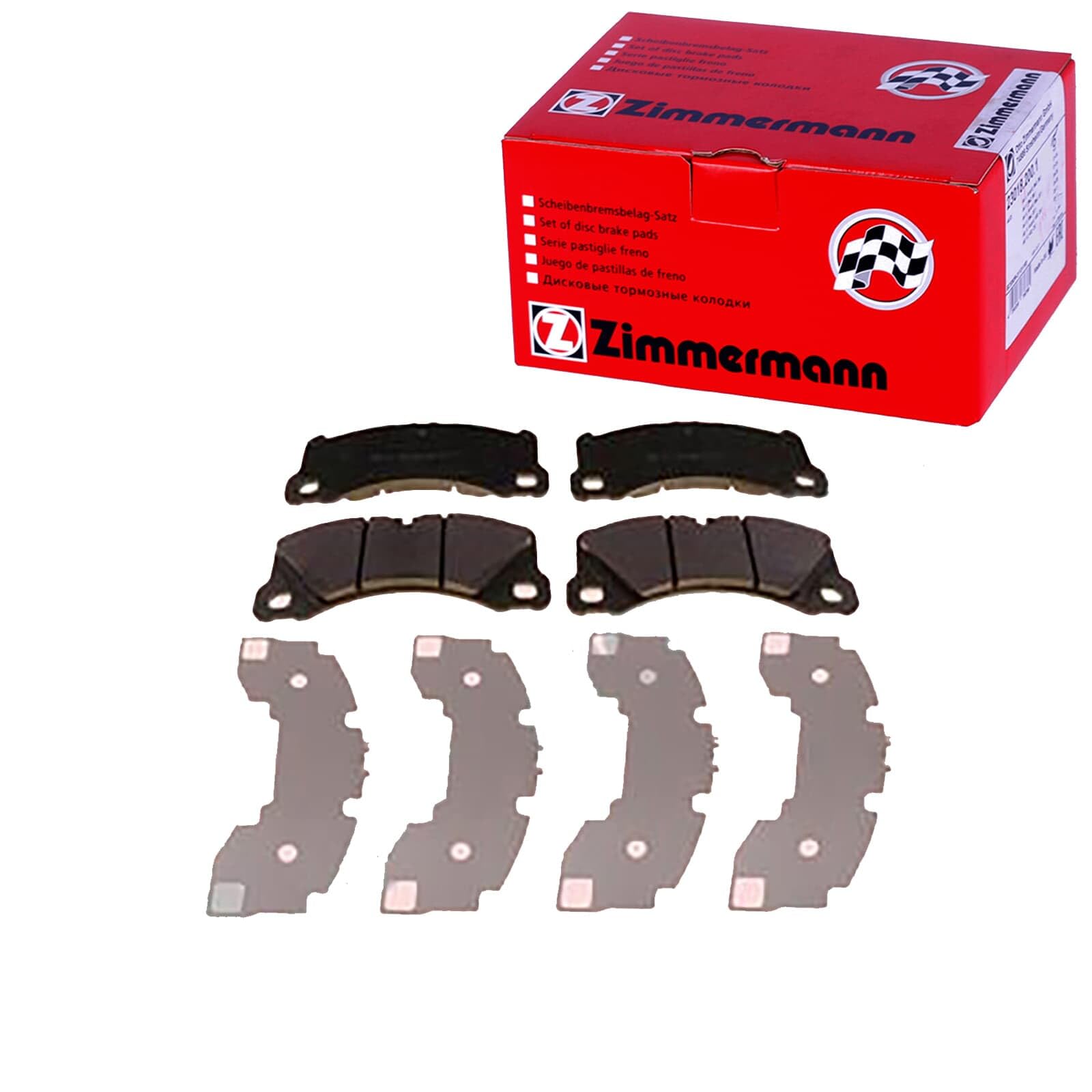 Zimmermann 25007.168.1 Serie Pastiglie Freno, Anteriore, 2 Sensori-image