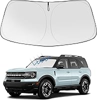 Vista 9 de Proadsy 2025 - Parasol para parabrisas actualizado con ajuste personalizado para Nissan Rogue 2014-2020, protector plegable de 4 capas