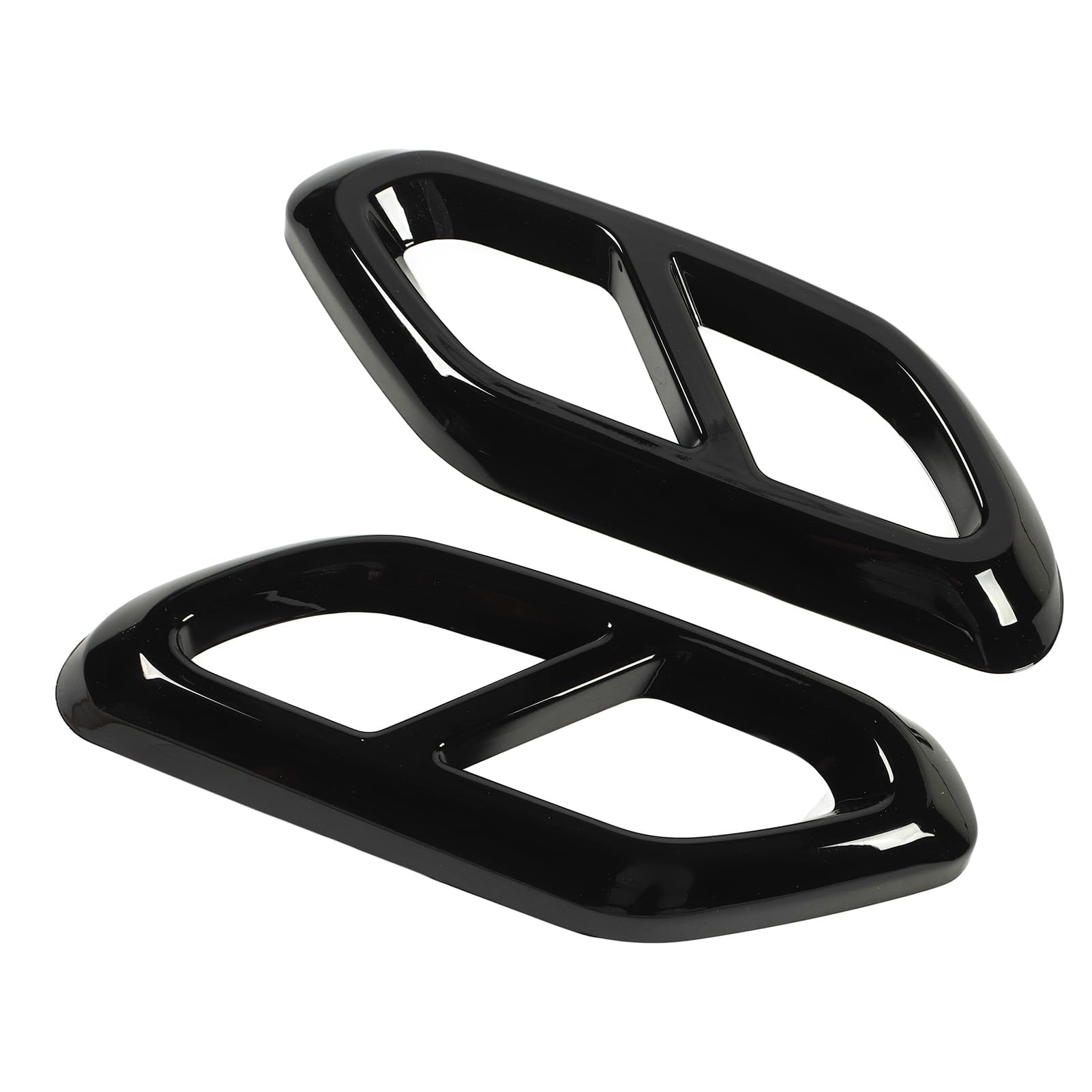 Coperchio del Silenziatore del Tubo di Scarico, Rivestimento del Tubo di Coda dello Scarico Trim Resistente Ai Graffi per la Classe GLC X254 (Nero lucido)