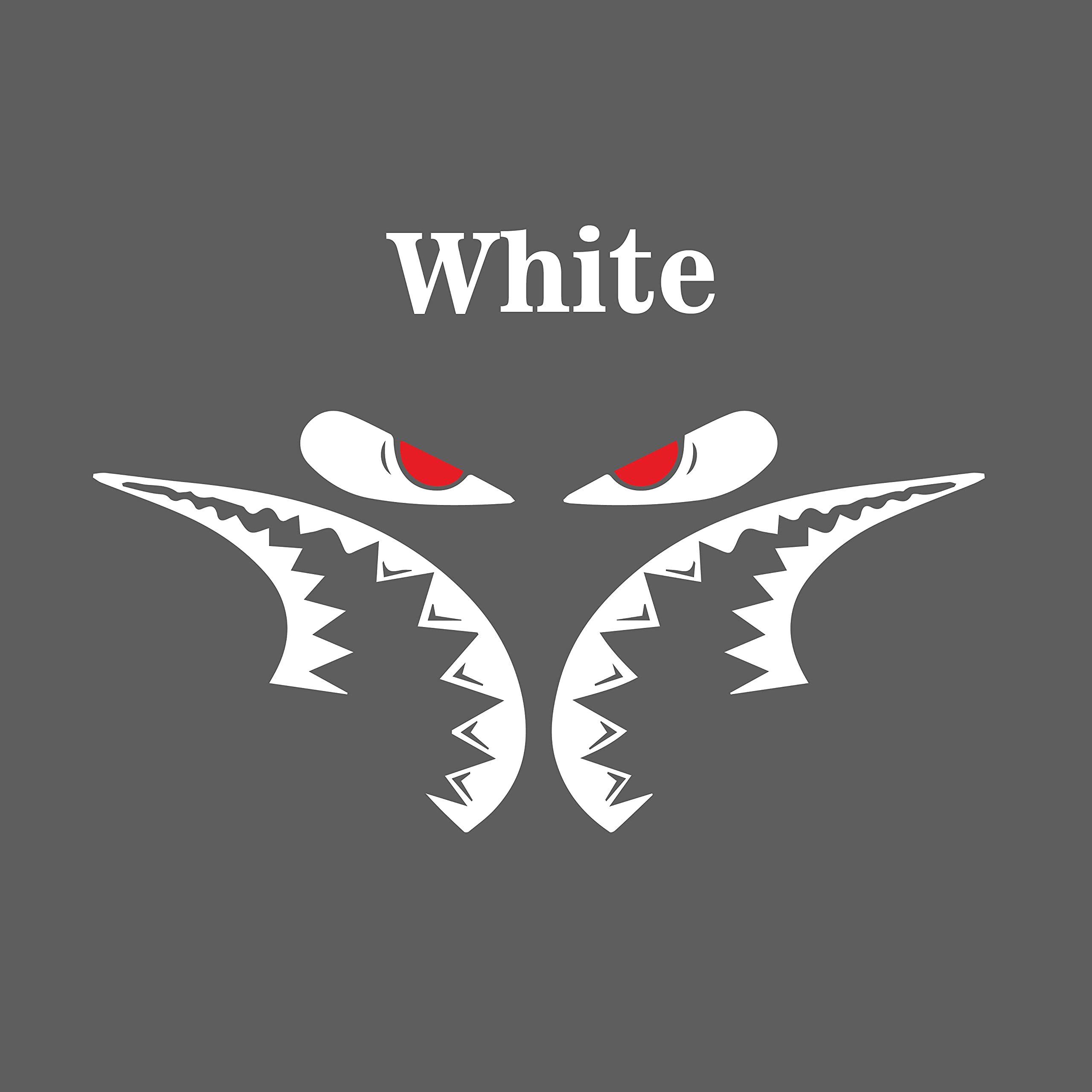 VVWV Bicycle Stickers and Graphics for Cycle Body Frame Devil Face White Vinyl Die-Cut L X H 15 X 5 Cms Pack of 2-image-16