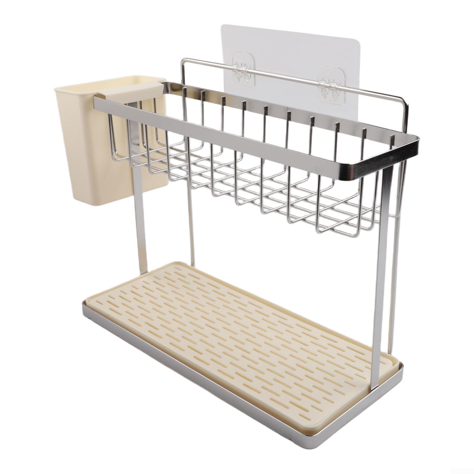 Rangement Évier Double Étage Gain de Place(silver)