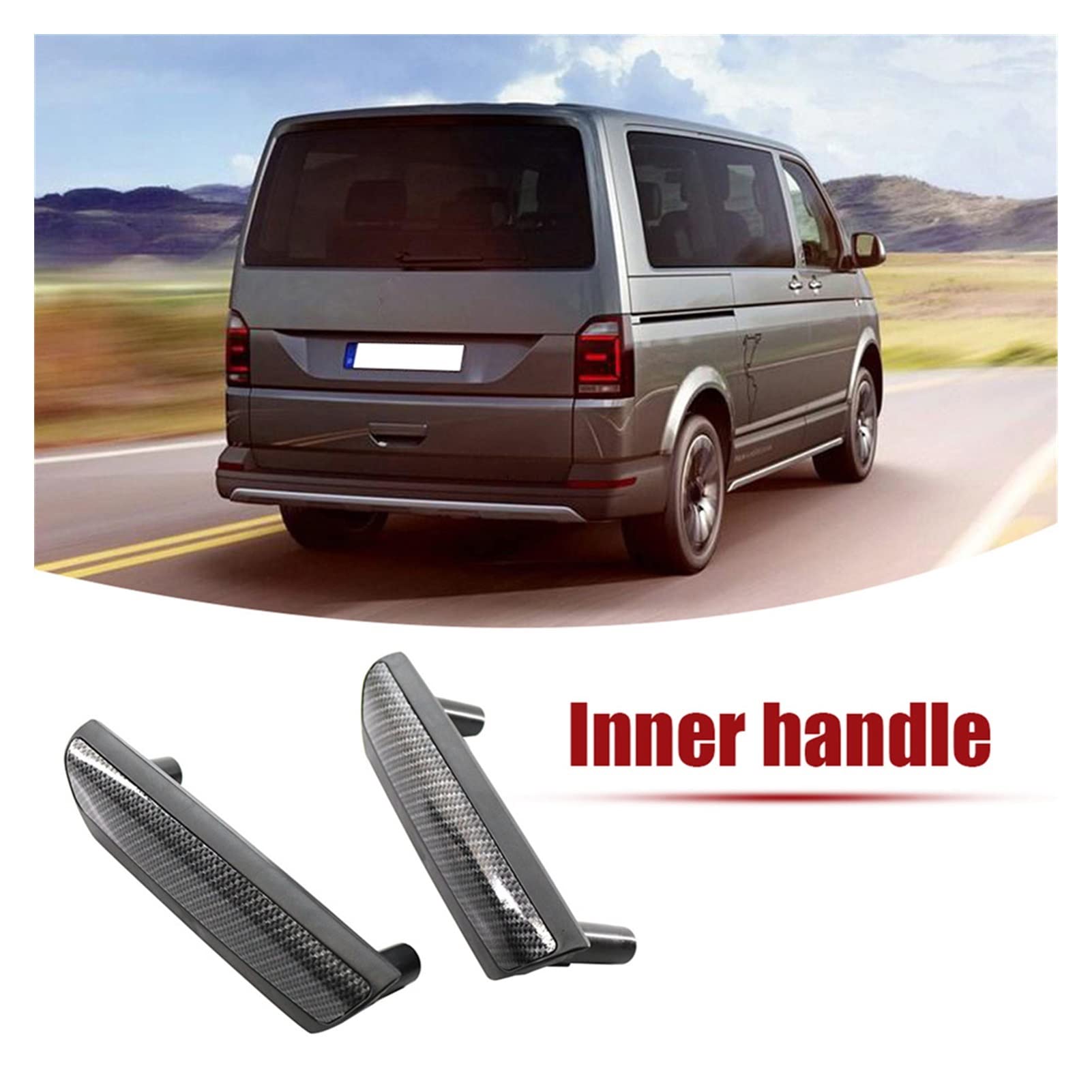 DEHIWI Maniglie interne per portiere Maniglia Della Porta Interna Dell'auto Maniglia Del Pannello Della Porta Interna Ricambi Auto Per V&olkswagen T&ransporter T5 M&ultivan V