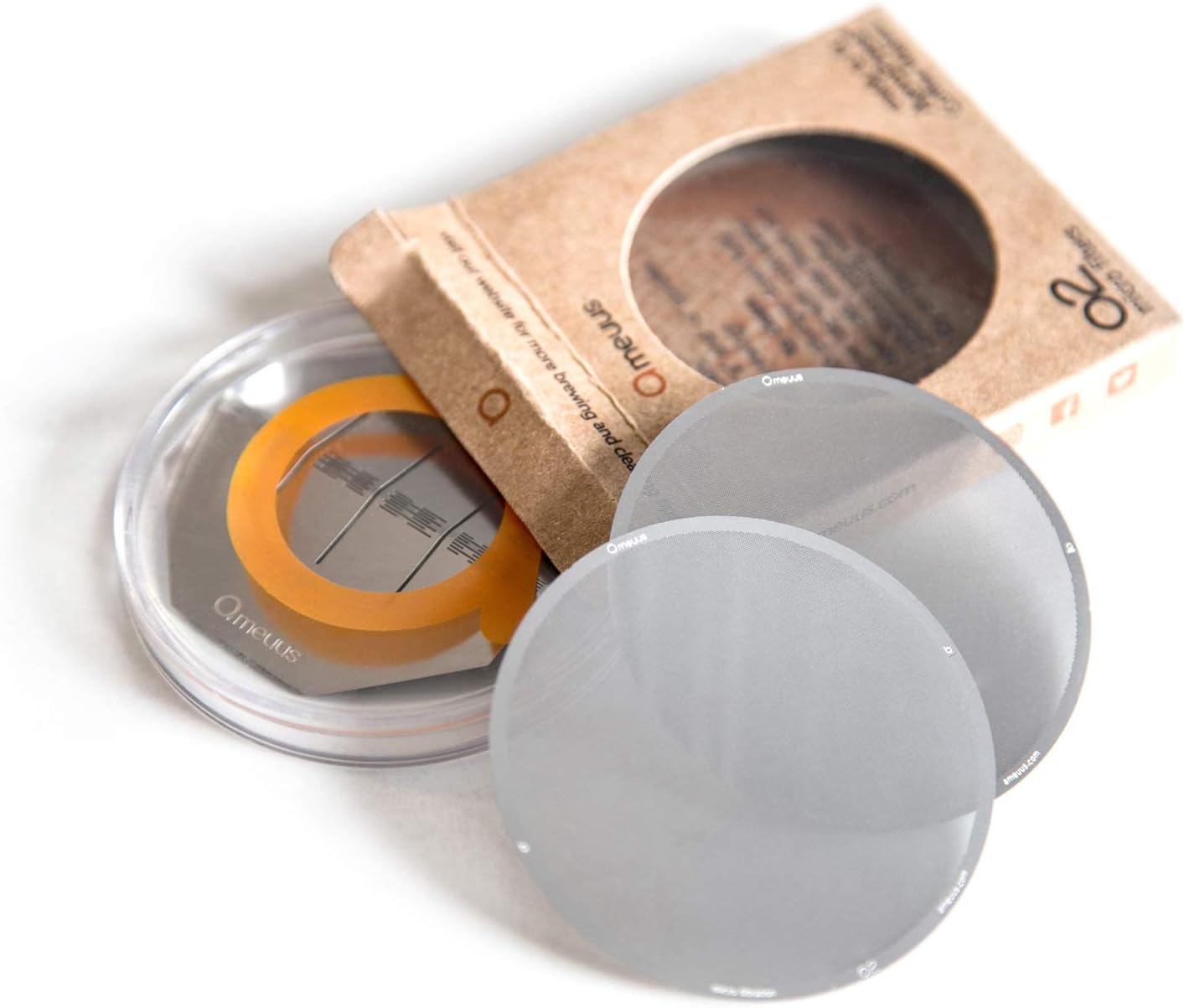 Stainless Steel Metal Reusable Filters - made for the AeroPress - o2 Micro Filter- Bonus Filter Drying Stand & Carrying Case