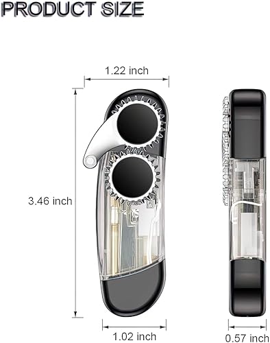 Miniatura 2 de Encendedor de antorcha, encendedores de llama de chorro ajustables, encendedor recargable de butano, ventana visible de combustible, fuerte viento