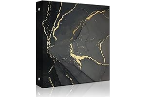Binder Marble 3 Ring Binder for Letter-Size Paper, 1 Inch Round Ring Binder