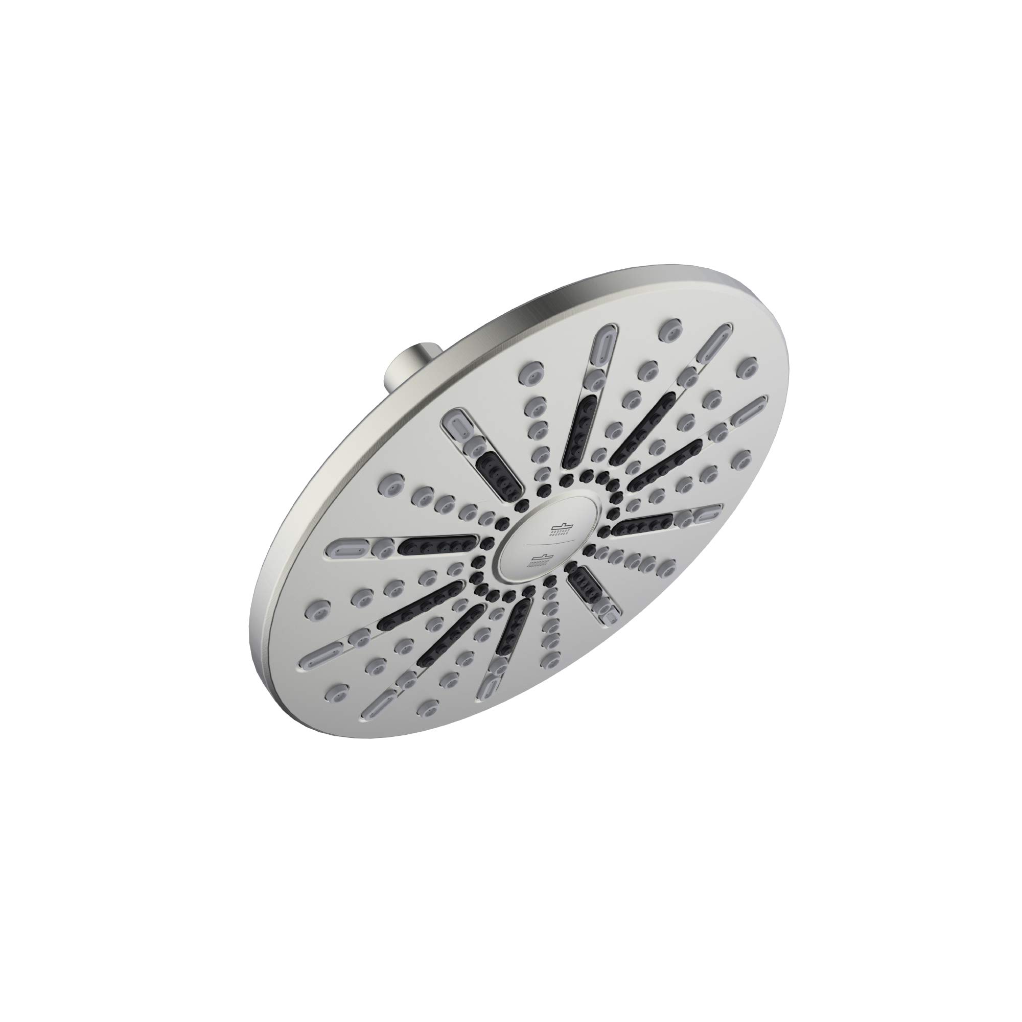 Design House 582718-SN Ian Modern 8-Inch 2-Function Showerhead, Satin Nickel