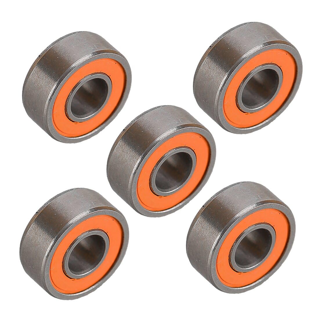 10 Pieces SMR104C 2RS 4x10x4mm Roulement pour Moulinet de Pêche Hybride Céramique INOX Orange Joint ABEC-7