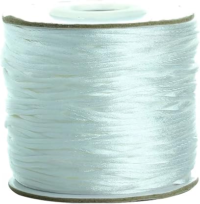 Jaydis Cordão de cetim de nylon branco de 1,5 mm com 80 jardas (73 m) de espessura, ideal para confecção de colares, pulseiras e bijuterias trançadas. Também pode ser usado para fazer nós chineses, ma por Artista não identificado — capa do álbum