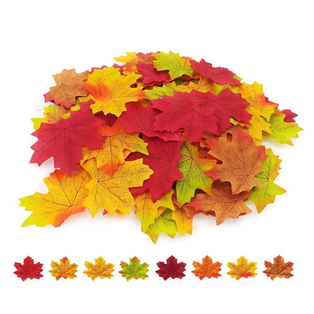 ☆未使用品☆【針金入り】秋飾り造花もみじ145本セット 楓 かえで 紅葉 Amazon | 400枚8 x 8 cmセット紅葉の造花人工紅葉カエデの葉もみじ楓の