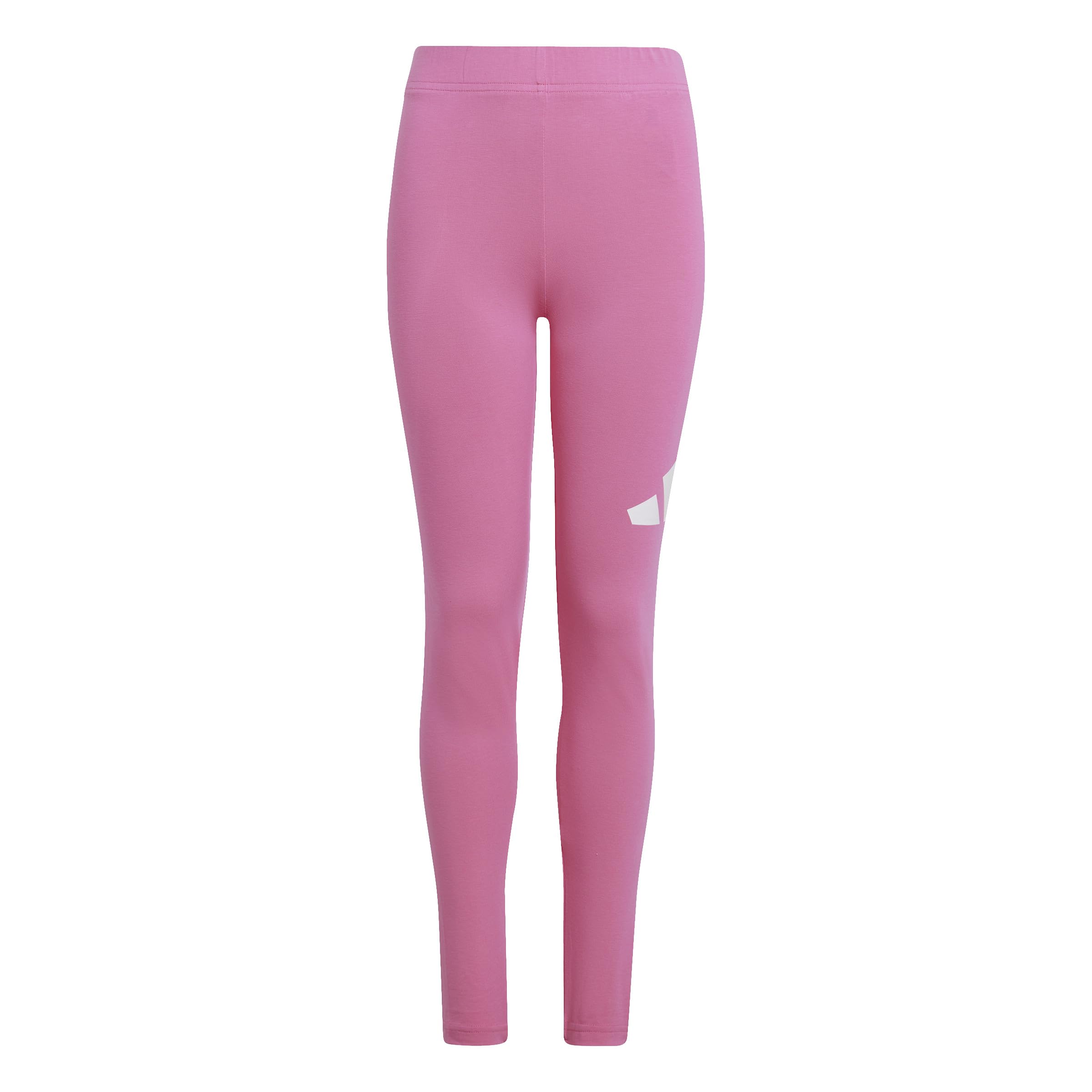 adidas Mädchen Essentials LINEAR Logo Leggings, pink Fusion/White, 7-8 Years