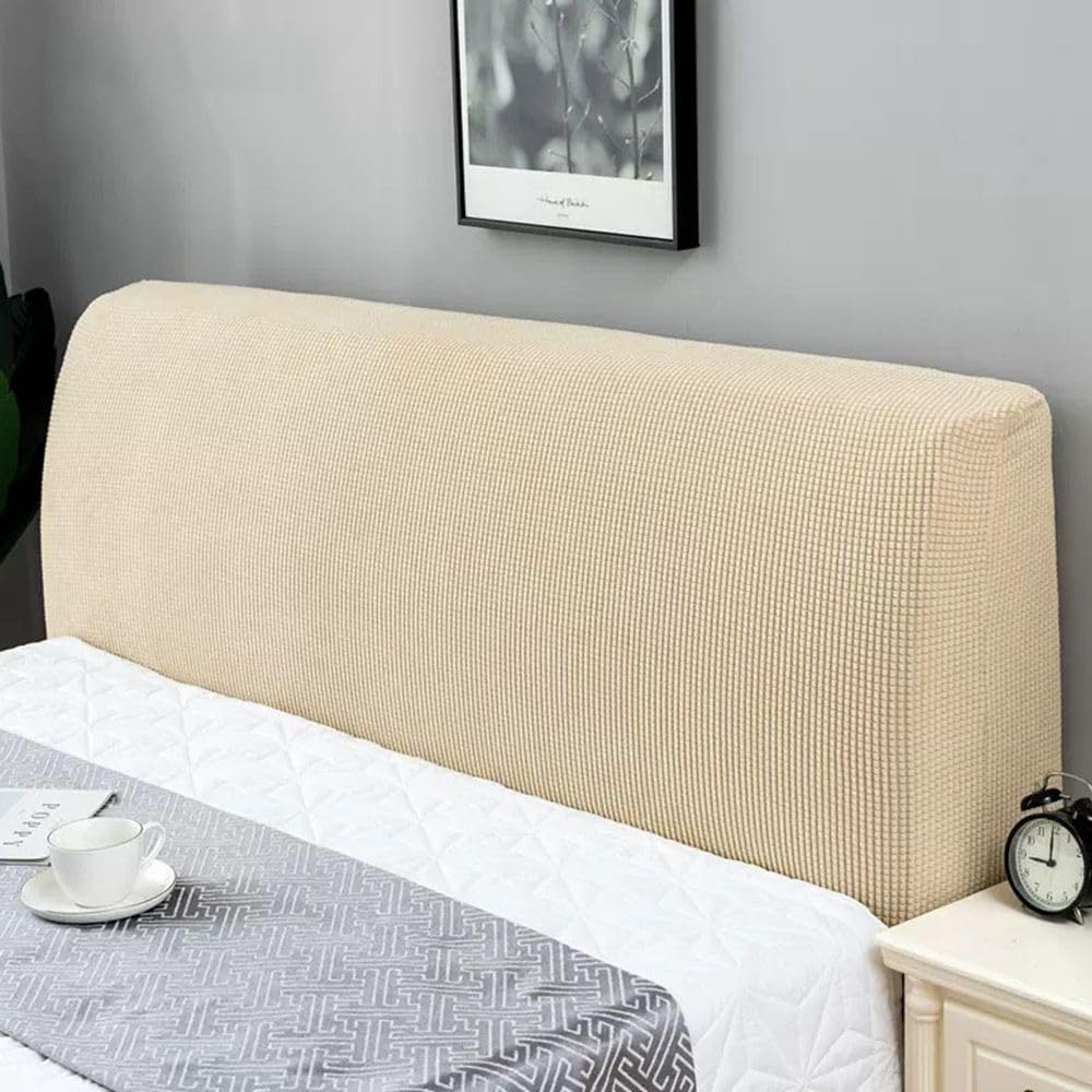 Kopfteilbezug für Bett 180-200cm Bett Kopfteil Bezug Überzug Dehnbare Saubdichte Schutzhülle Staubdichter Bettkopfschutzbezug für Gepolsterte Schlafzimmer Kopftei Hussen Abdeckung Cover
