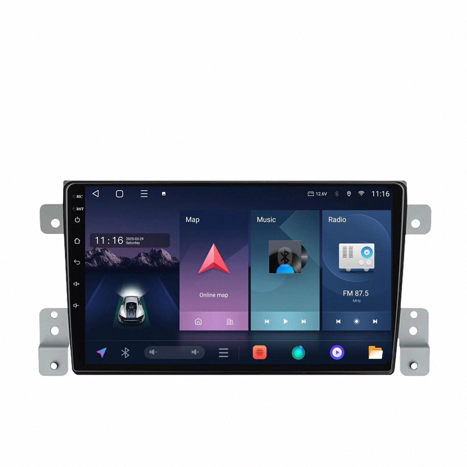 Car Stereo Carplay Radio de Coche para Suzuki Grand Vitara 3 2005-2015 Soporta Bluetooth, Control Volante, USB, WiFi, 4G, Mirror-Link, GPS Navegador/Radio FM, 4 Nuclear 2G+32G