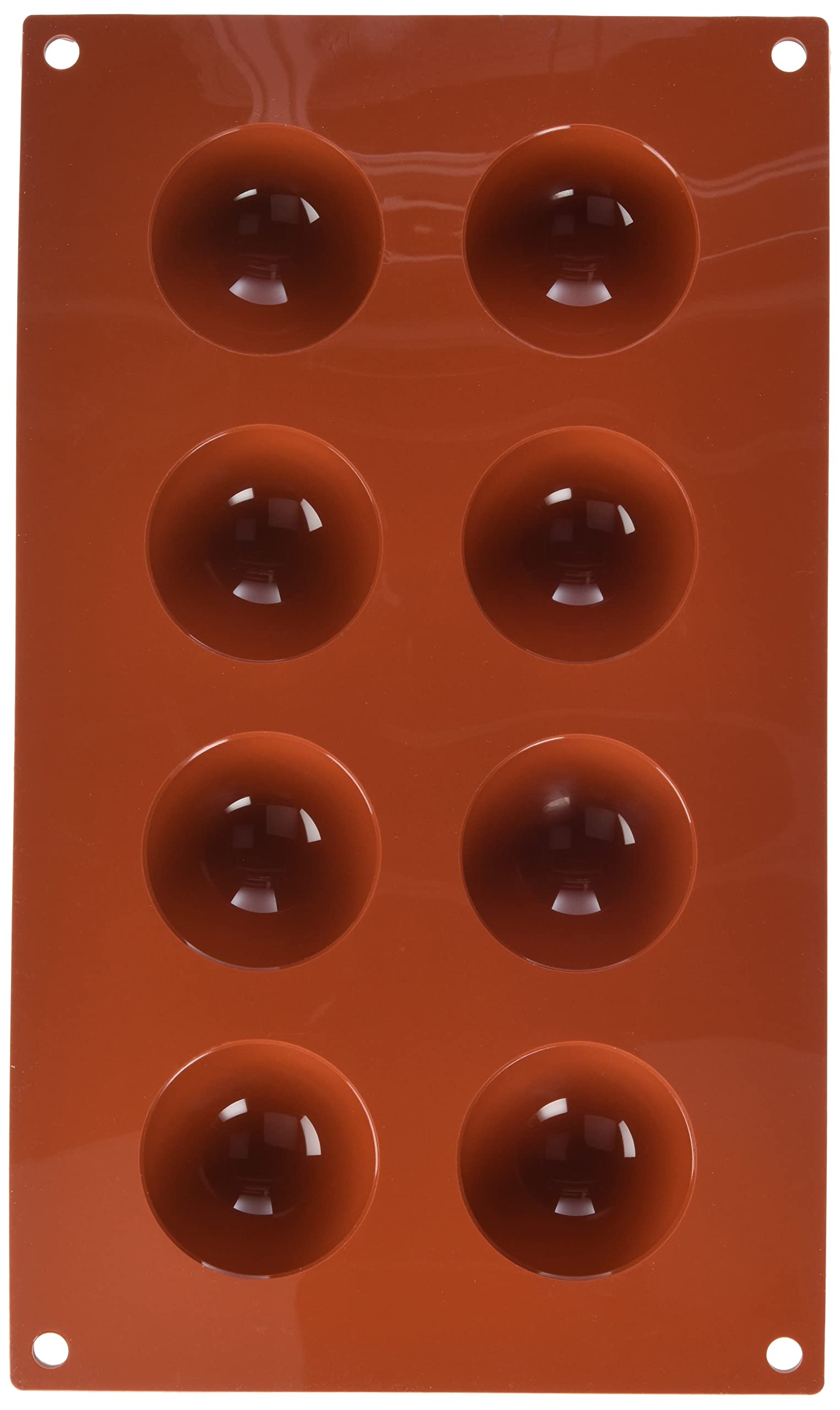 Mould Half-Sphere, 50mm, Terracotta