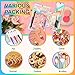 FUNFERY 100 Pack Holographic Bags Clear Window Resealable Bags for Candy Party Favor, Mylar Zipper Bag Stripping Foil Pouch Packaging Bag for Pen,Jewelry,Brushes Small Business Supplies(2.7x9in)