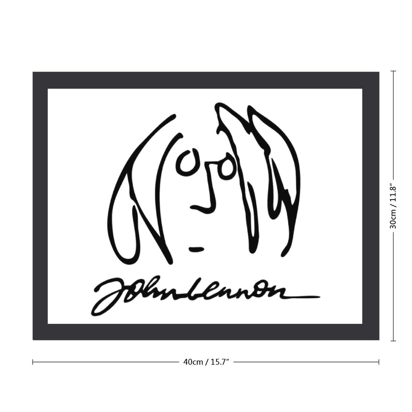 Amazon.co.jp: アートパネル 木製 ジョン レノン アナログ式 アート