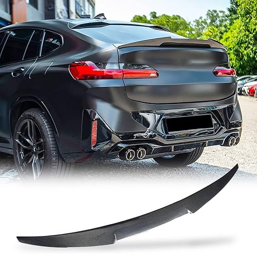 MCARCAR KIT Alerón de maletero de fibra de carbono para BMW X4 G02 X4M F98 2019-2025 Alerón trasero Highkick Spoiler Wing Factory Outlet