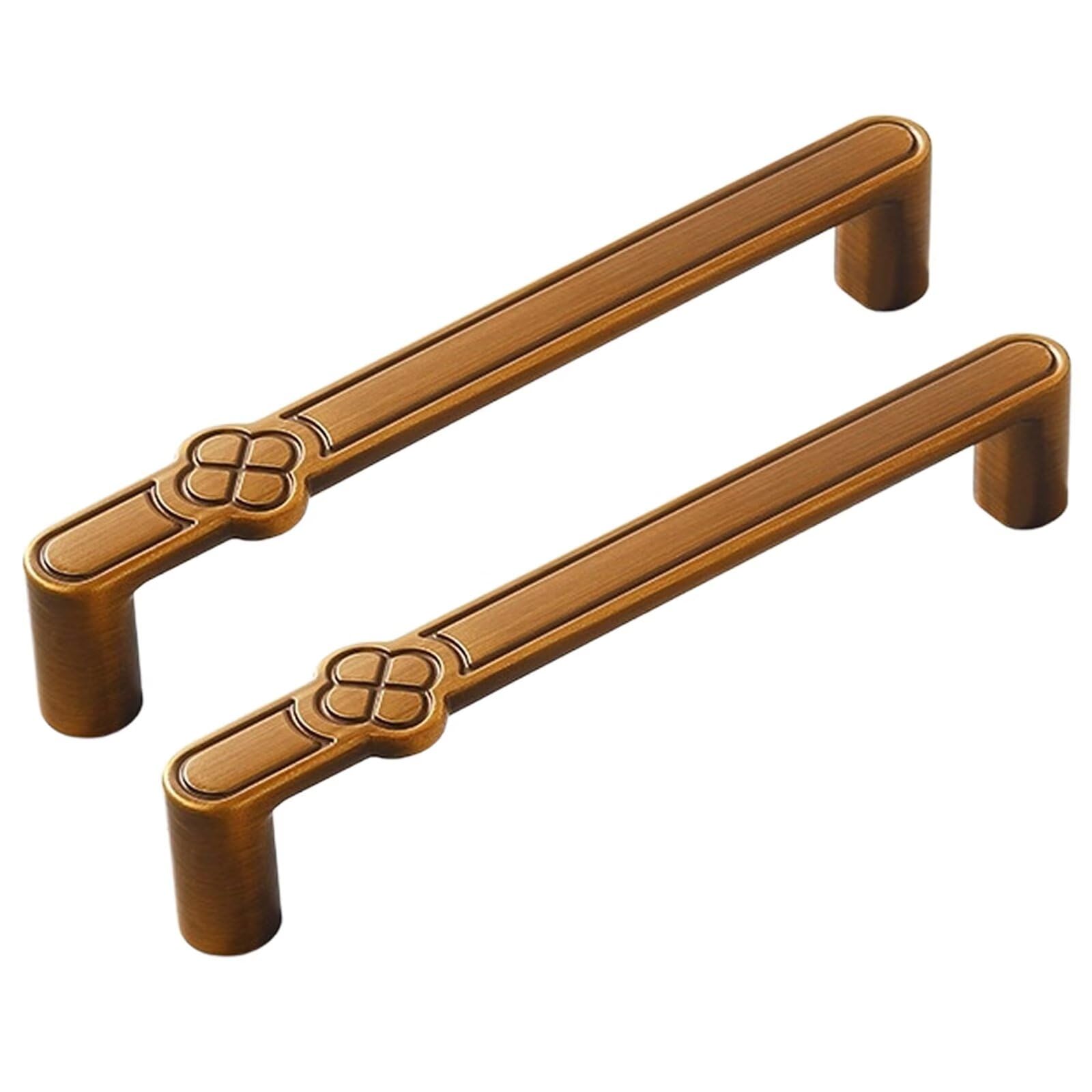 TYYCKJ 2 Pack Cabinet Pulls Wardrobe Drawer Handles, Door Knob for Kitchen Bathroom Closet Cupboard Dresser Pull Hardware 128mm Hole Centers Furniture Handle with Screws
