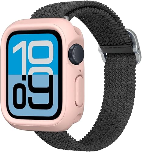 RHINOSHIELD Funda protectora compatible con Apple Watch SE 3, SE 2, SESeries 6, 5, 4 (1.575 pulgadas), funda protectora delgada, ligera y absorbente
