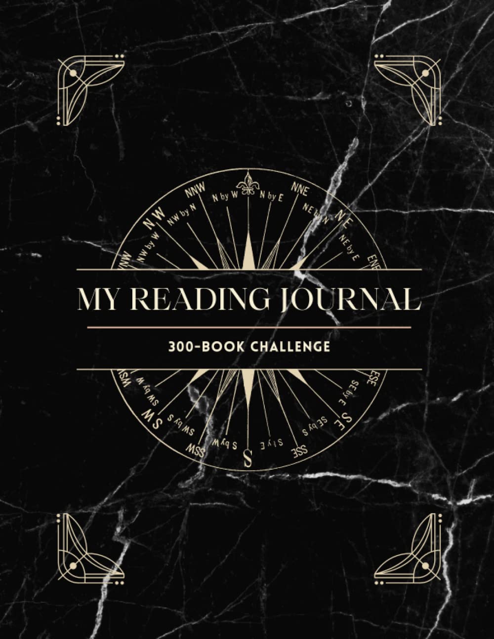 Big & Thick 300-Book Reading Challenge Journal (Marble): DIY Reading Challenges and Trackers for Book Lovers